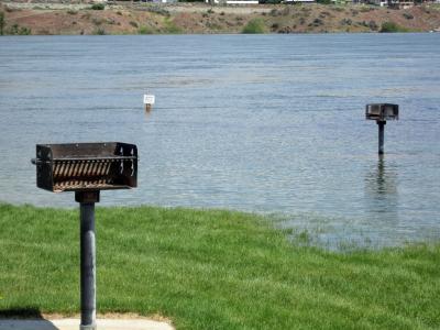 Flooding at Confluence State Park, Wenatchee