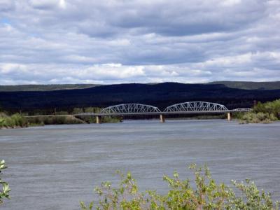 Yukon River bridge at Carmacks