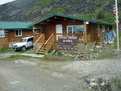 US-Canada border crossing at Poker Creek, AK