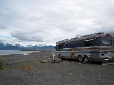 Parked on the Homer Spit