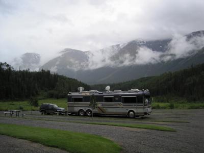 RV Park in Iskut on the Cassiar Highway