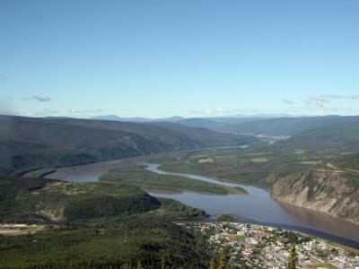 The Yukon River upstream from Dawson