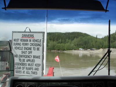 Approaching the west shore of the Yukon River