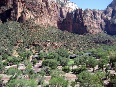 Zion Lodge from the Middle Emerald Pool Trail