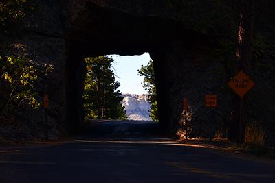 Tunnel view in Custer State Park