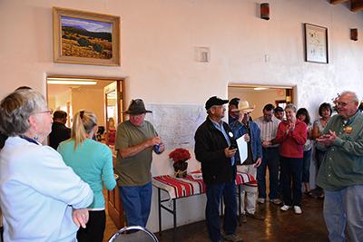 Rick Archie greeting everyone in Santa Fe