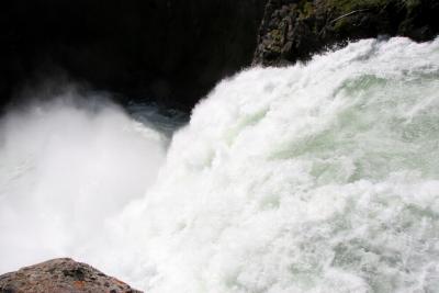 Upper Yellowstone Falls from above