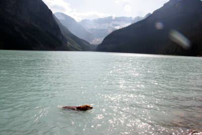 Holly at Lake Louise.