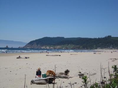 The beach at Cannon Beach