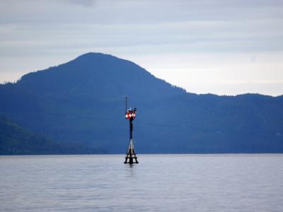 Marker on Bligh Reef.