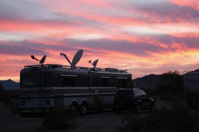 Sunset at Quartzsite