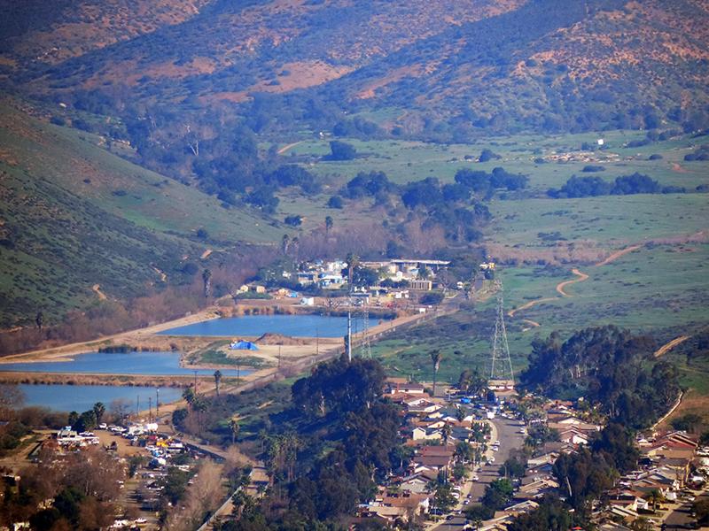 A view of Santee Lakes from Cowles Mountain