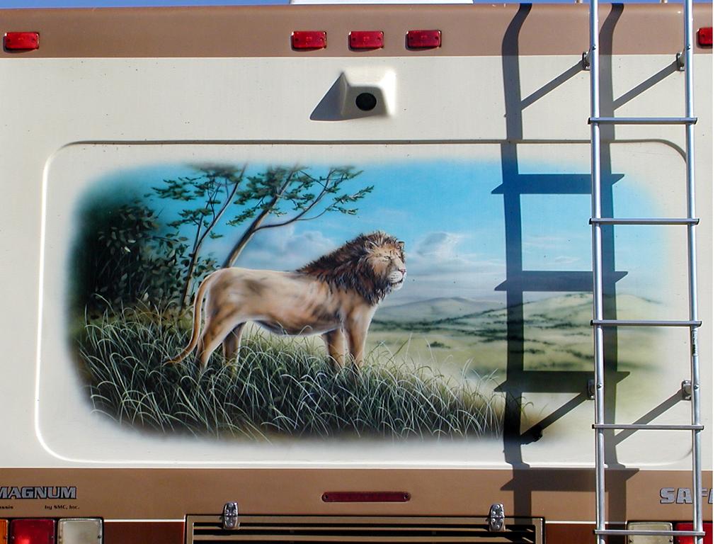 Lion Mural