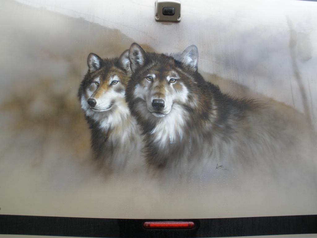 Wolf Mural